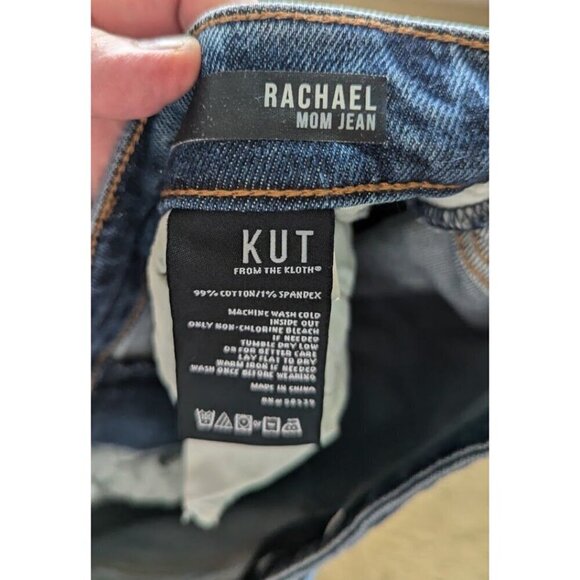 Kut From the Kloth Women's Jeans 10 Rachel Mom Cropped Raw Hem - Picture 7 of 9